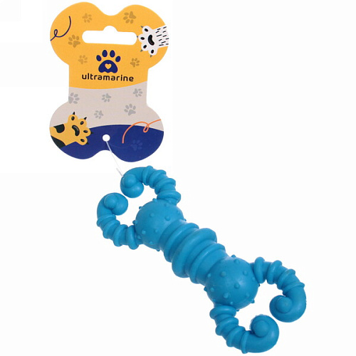 Игрушка для собаки "Bubble gum-Краб" 12,7см цвет голубой Ultramarine
