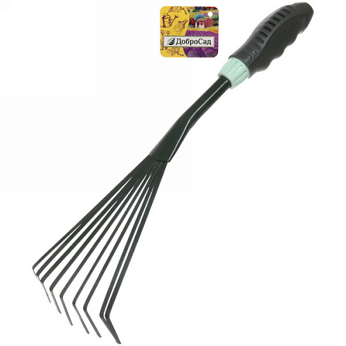 Грабельки веерные "Эвкалипт" пластиковая ручка ДоброСад