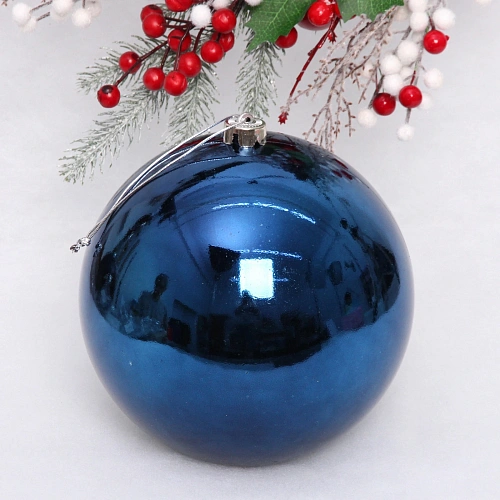 Новогодний шар 20 см Глянец, сапфир_7