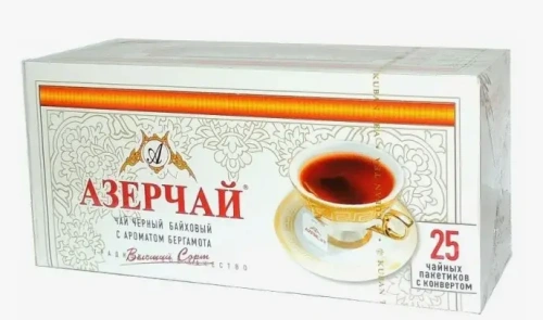 Чай черный АЗЕРЧАЙ с ароматом бергамота (Россия) 25пак