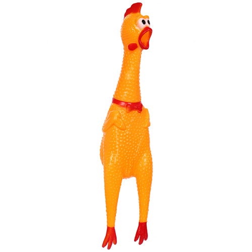 Игрушка - кричалка для собак "КУРИЦА В ШОКЕ!", 37см 