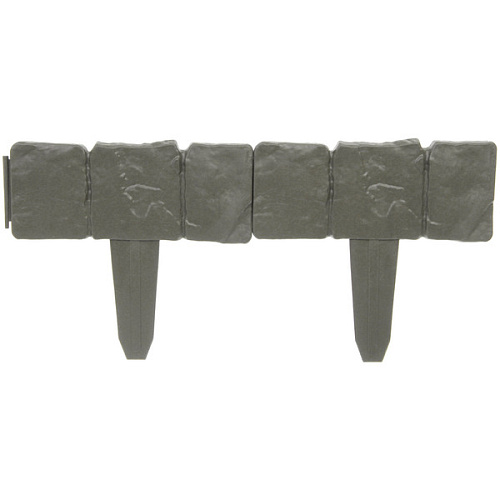 Садовое ограждение Камни (набор 4 шт) ( 1 секция 25,322 см), Графит_6