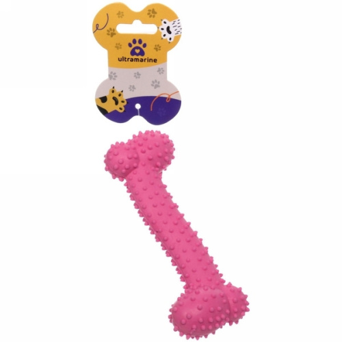 Игрушка для собаки "Bubble gum-Кость" 15*5,5см цвет розовый Ultramarine