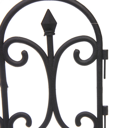 Садовое ограждение Узор (1 секция 6031,5 см), Черный_4