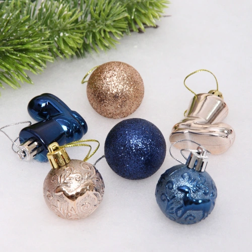 Набор украшений "Волшебное сияние" 4 см (13 предметов),сапфир/шампань