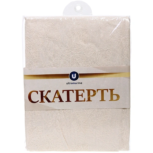 Скатерть 137180 см Гармония, листья, пвх, цвет бежевый_10