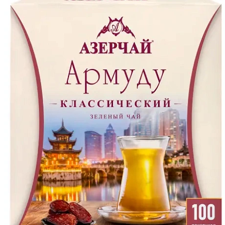 5 Чай Азерчай Армуду зеленый   Букет  100п*1,6г*12  (420537) !