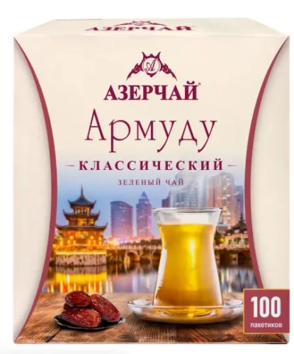 5 Чай Азерчай Армуду зеленый   Букет  100п*1,6г*12  (420537) !