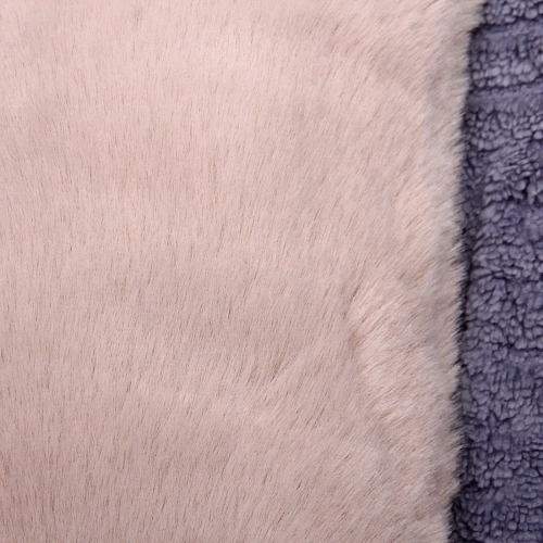 Чехол для декоративной подушки SOFI, 4343 см, иск мех, цвет бежевый_3