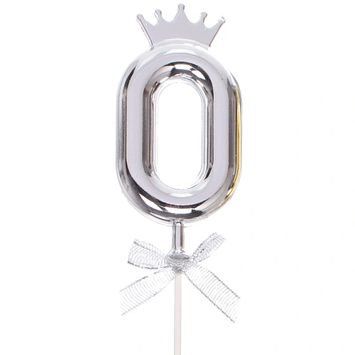 Топпер для торта Цифра Королевский вечер 0 22 см , микс_7