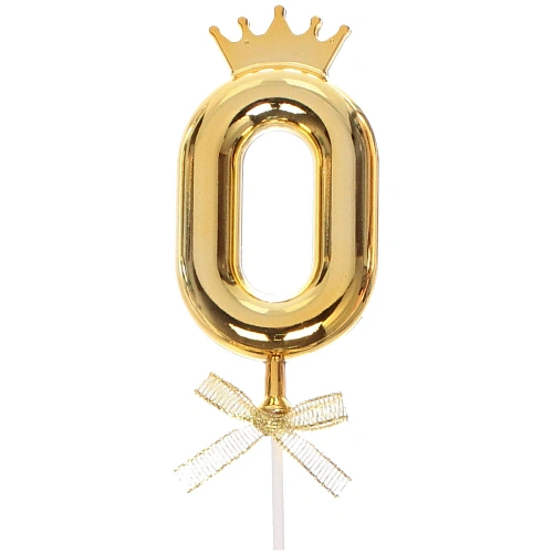 Топпер для торта Цифра Королевский вечер 0 22 см , микс_6