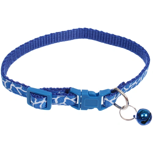 Ошейник с колокольчиком 119-32см Zoo City-Саванна микс цветов CC19 Ultramarine_12