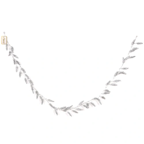 Украшение новогоднее "Сияющая хвоя" 1,80 м, Серебро