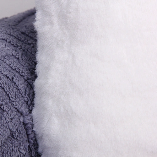 Чехол для декоративной подушки SOFI, 4343 см, иск мех, цвет белый_3