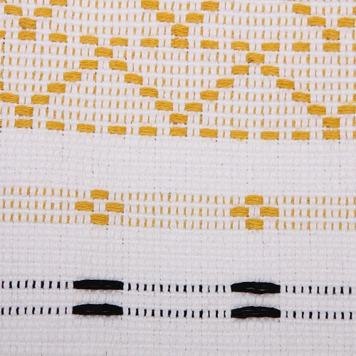 Чехол для декоративной подушки CARNE, 4343 см, цвет бело-жёлтый_3