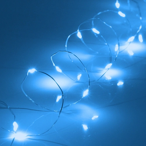 Гирлянда для дома на батарейках 3,0 м 30 ламп LED, 1 реж,IP-20, Синий_11