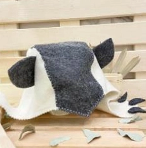 Шапка банная фигурная "Кошка", цвет комбинированный, без упаковки