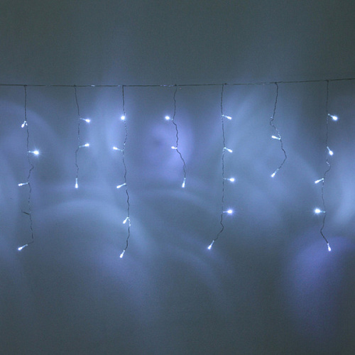 Гирлянда для дома БАХРОМА "Мерцание" ш3м* в30/50 см 120 ламп LED, прозрачн.провод, авторежим, IP-20, Белый (возможность соединения)