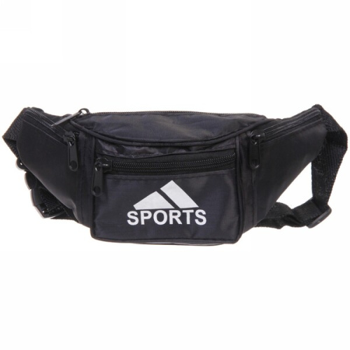 Сумка на пояс "Ultramarine - Sports Style", цвет черный, 4 кармана, 29*13*7см