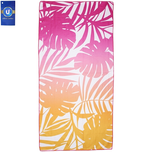 Полотенце пляжное 70*140 см "SUNshine - Тропики", микрофибра, 230 гр/м2