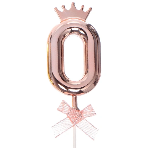 Топпер для торта Цифра Королевский вечер 0 22 см , микс_8