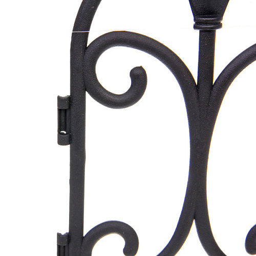 Садовое ограждение Узор (1 секция 6031,5 см), Черный_5