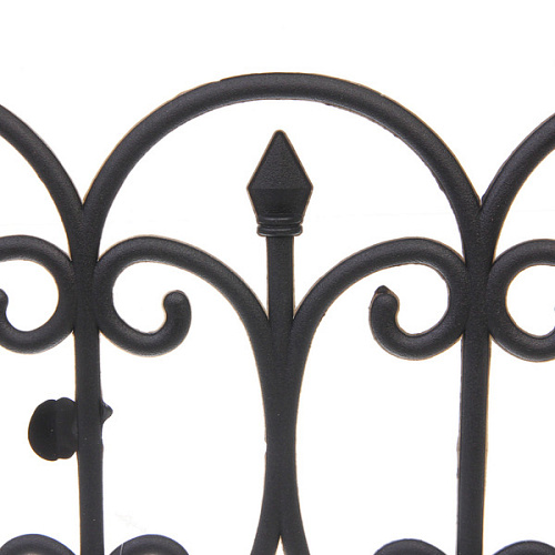 Садовое ограждение Узор (1 секция 6031,5 см), Черный_3
