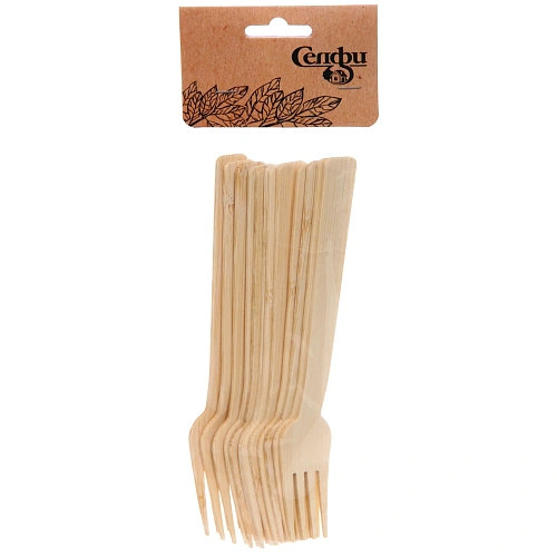 Вилка одноразовая ЭкоСтиль в наборе 12шт_3