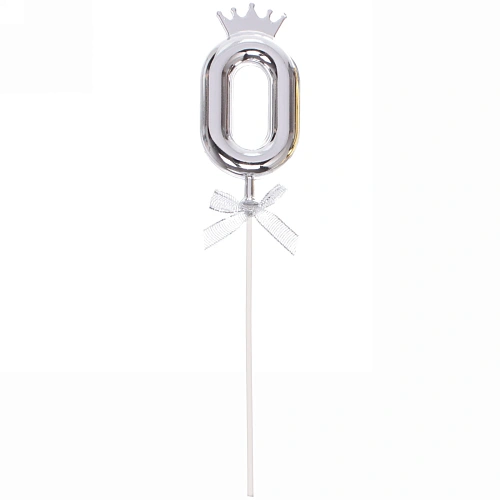Топпер для торта Цифра Королевский вечер 0 22 см , микс_4