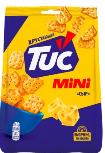 Крекер TUC Снек Мини со вкусом сыра (Россия) 110г