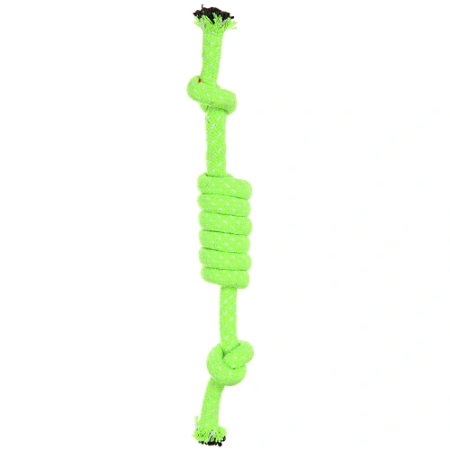 Игрушка - канат для собак мелких и средних пород НЕСКУЧАЙКА, цвет желтый, 27см  40гр (лейбл)_3