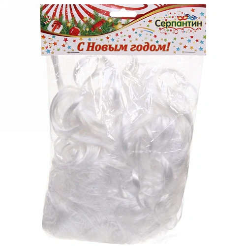 Парик карнавальный Мерлин, Белый_7