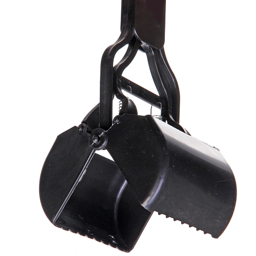 Совок - ковш для уборки за животными Безконтактный, цвет черный, 287,59см (лейбл)_4