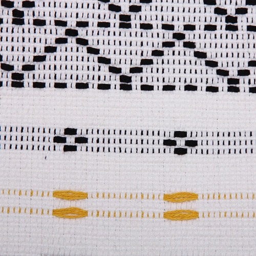 Чехол для декоративной подушки CARNE, 4343 см, цвет бело-чёрный_3