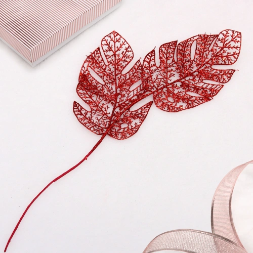 Ветка декоративная "Южная зима" 62 см, Красный